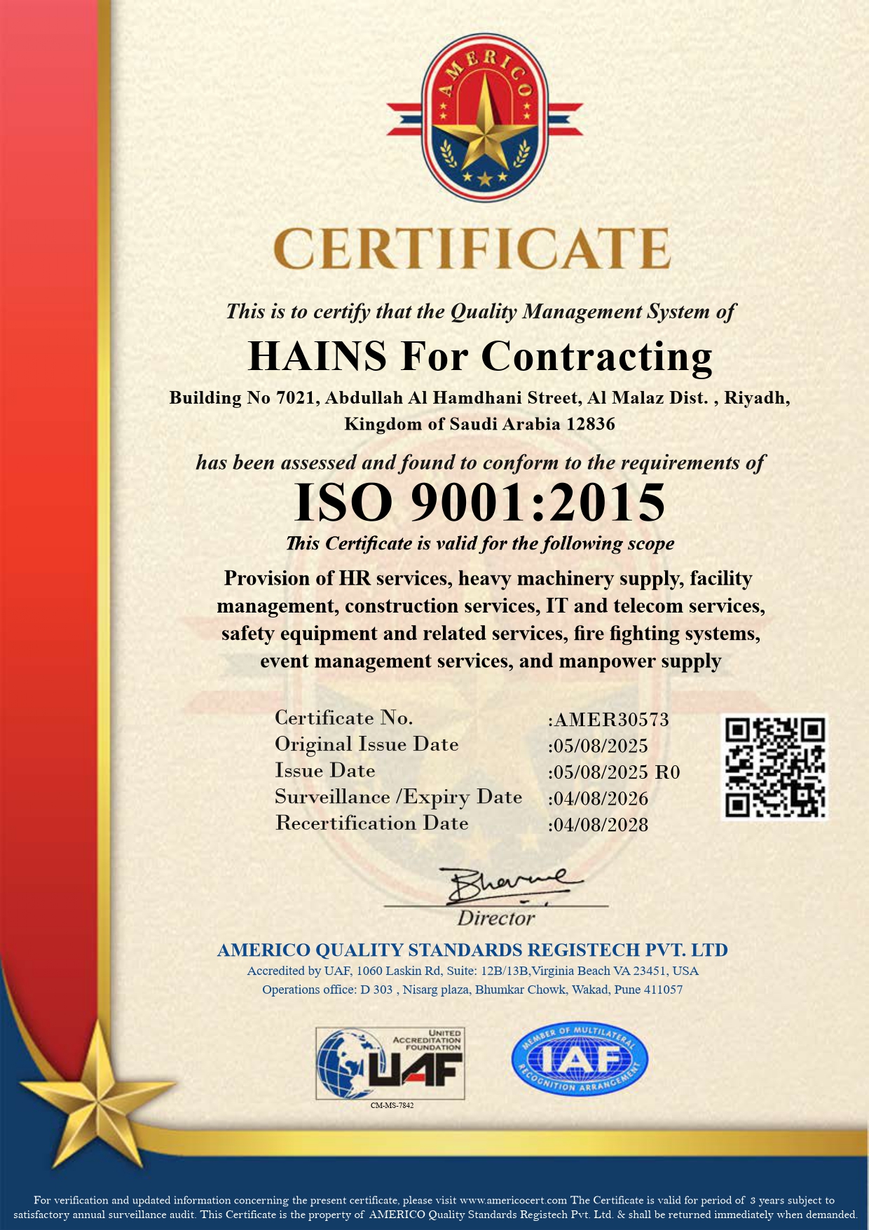 UAF Americo-ISO 9001-HAINS For Contracting_page-0001